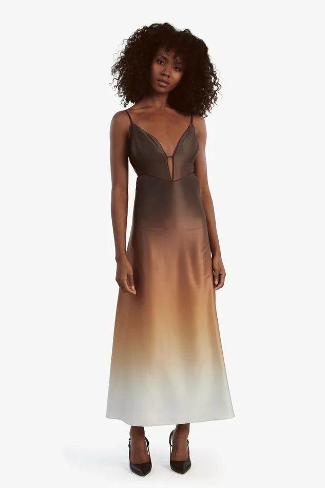 Women Occasion Dresses Bardot Karlotta Slip Dress In Brown Ombre Brown Ombre Women Occasion Dresses Bardot Karlotta Slip Dress In Brown Ombre Brown Ombre