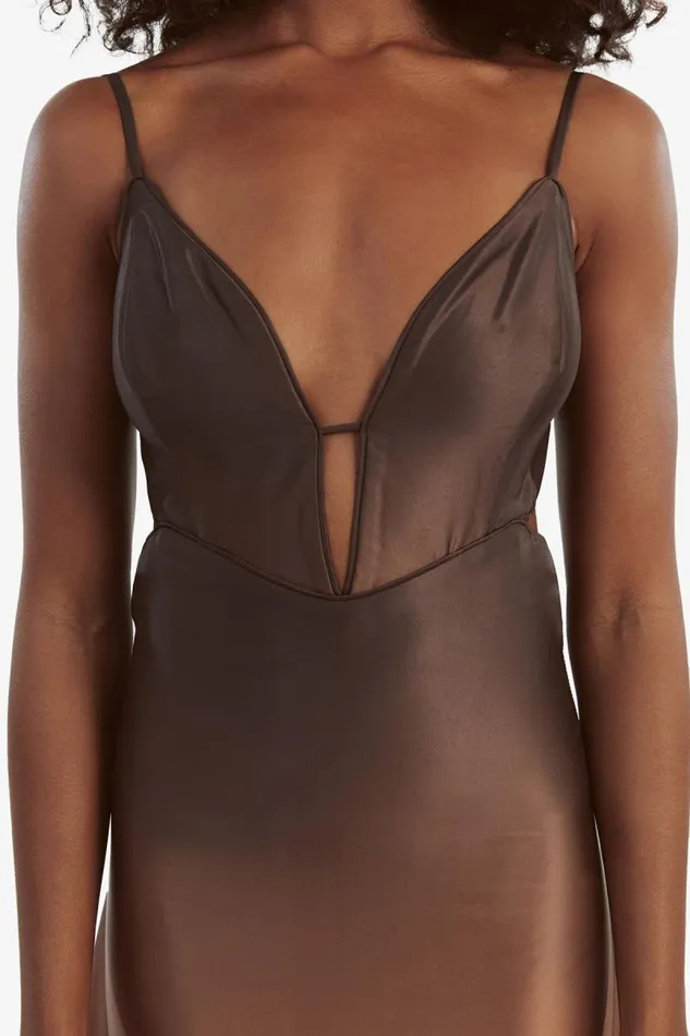 Women Occasion Dresses Bardot Karlotta Slip Dress In Brown Ombre Brown Ombre Women Occasion Dresses Bardot Karlotta Slip Dress In Brown Ombre Brown Ombre