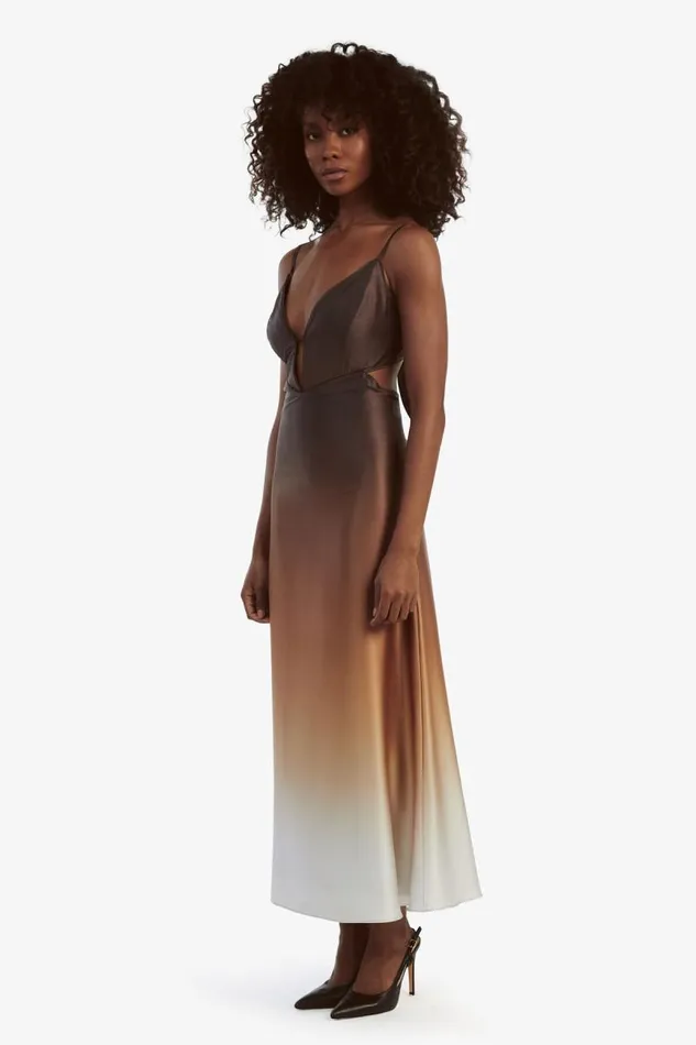 Women Occasion Dresses Bardot Karlotta Slip Dress In Brown Ombre Brown Ombre Women Occasion Dresses Bardot Karlotta Slip Dress In Brown Ombre Brown Ombre