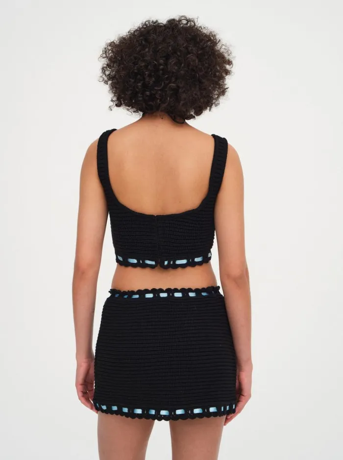 Women Olina Crochet Top Black For Love and Lemons Tops Women Olina Crochet Top Black For Love and Lemons Tops