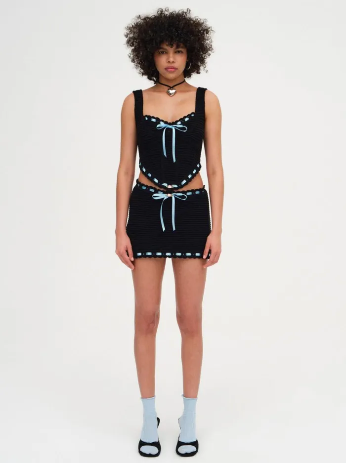 Women Olina Crochet Top Black For Love and Lemons Tops Women Olina Crochet Top Black For Love and Lemons Tops