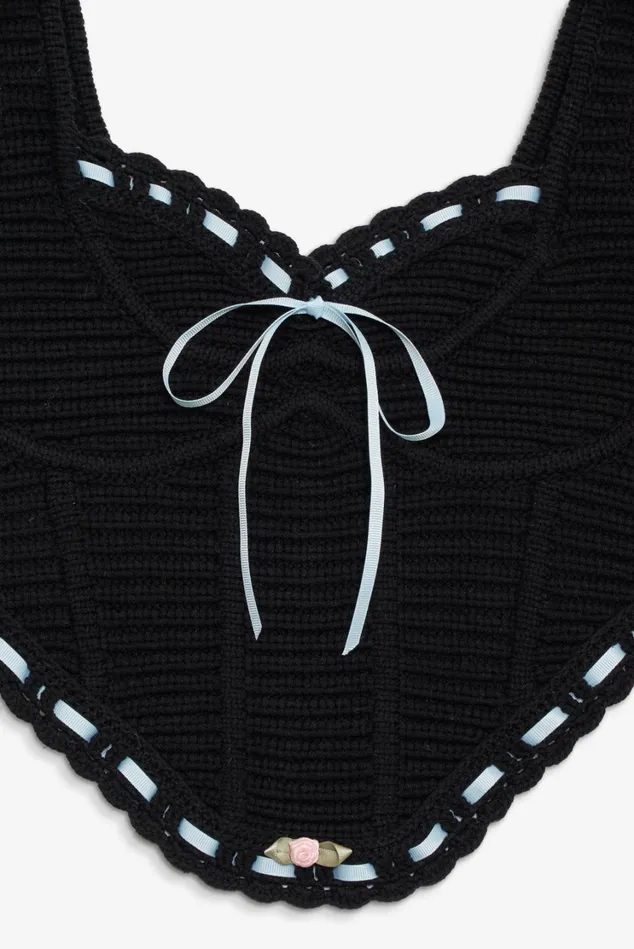 Women Olina Crochet Top Black For Love and Lemons Tops Women Olina Crochet Top Black For Love and Lemons Tops