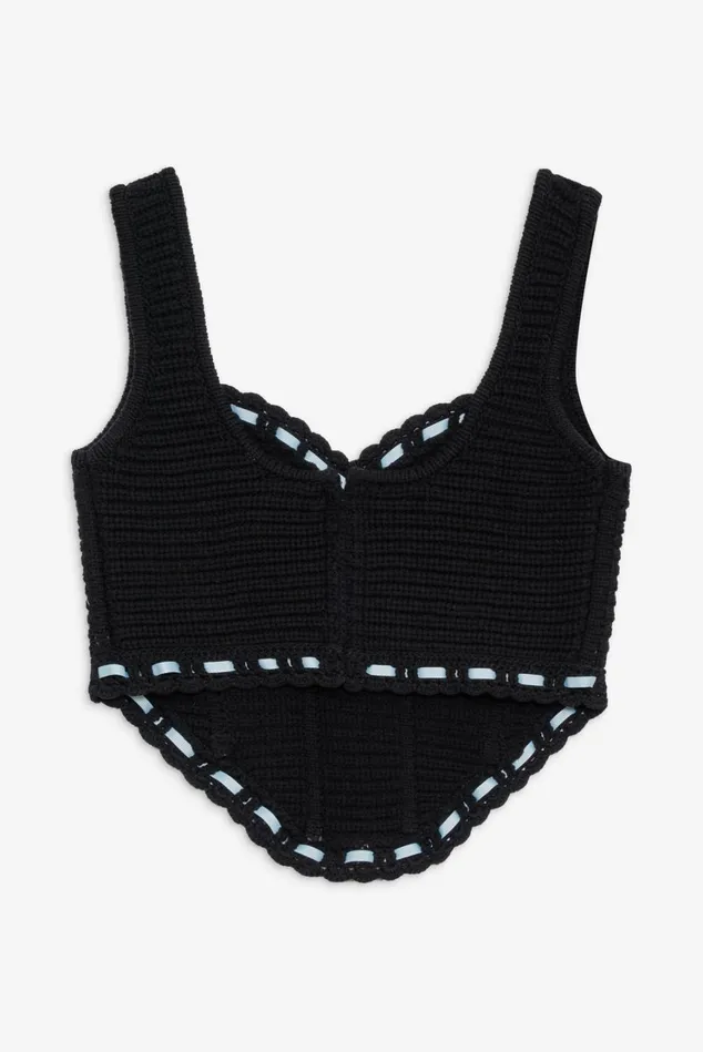 Women Olina Crochet Top Black For Love and Lemons Tops Women Olina Crochet Top Black For Love and Lemons Tops