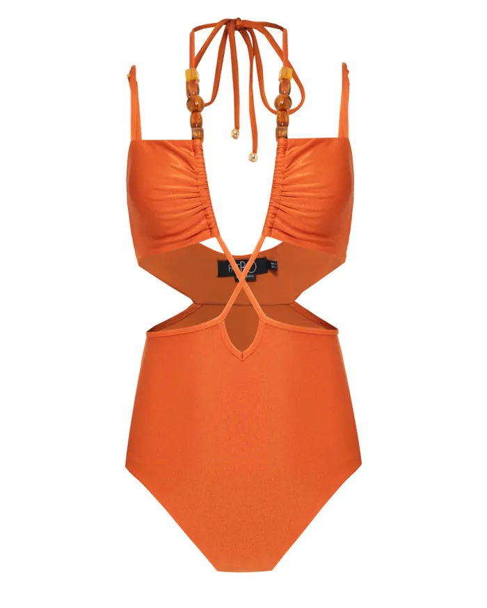 Women One Pieces PatBO JERSEY SANDS LACE UP ONE PIECE Papric