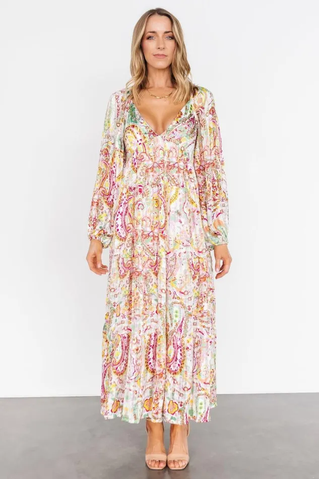 Women Ophelia Maxi Dress Multi Print Baltic Born Maxi Dresses