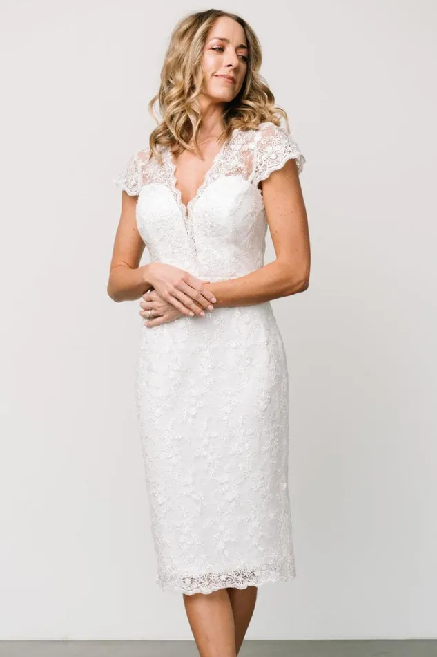 Women Oriana Embossed Shimmer Midi Dress Off White Baltic Born Midi Dresses