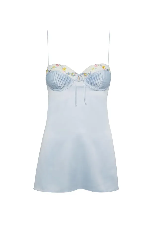 Women Paloma Slip Dress Blue For Love and Lemons Dresses Women Paloma Slip Dress Blue For Love and Lemons Dresses