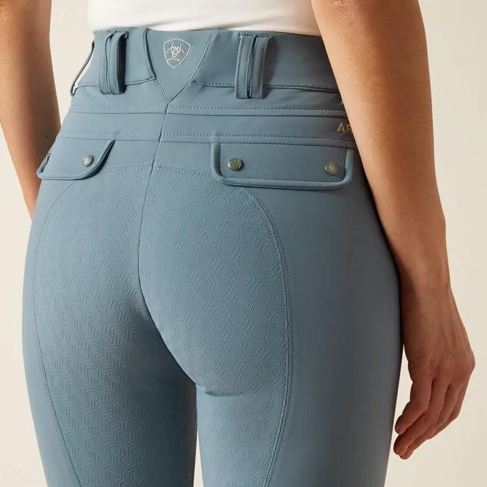 Women Pants and Shorts Ariat WMS Tri Factor Grip Full Seat Breech Bluestone