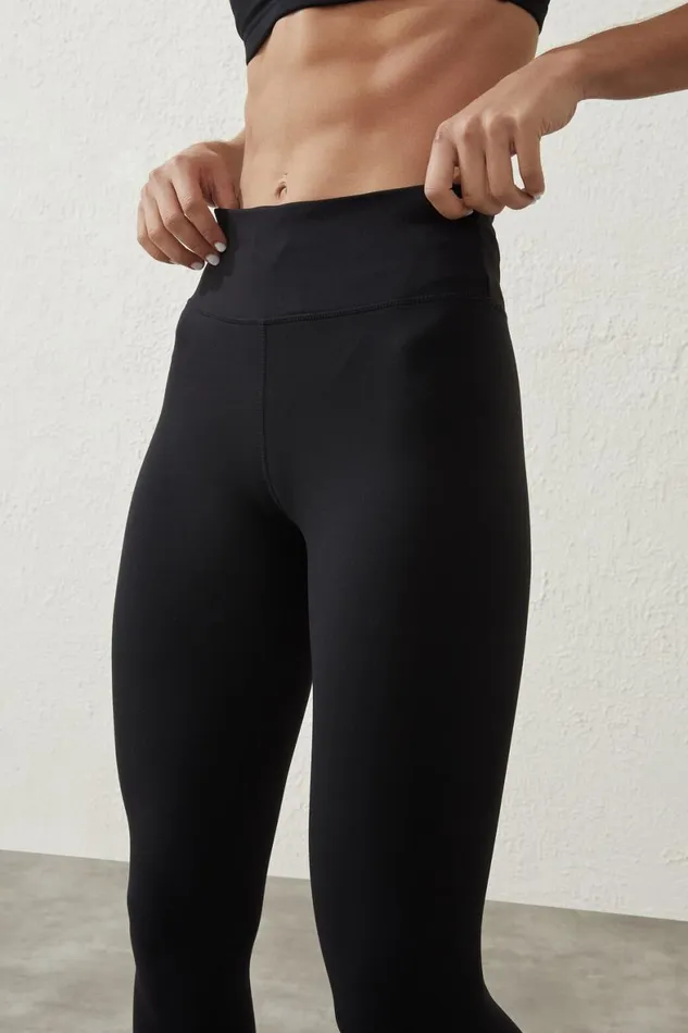 Women Pants Cotton On Active Core 78 Tight Core Black