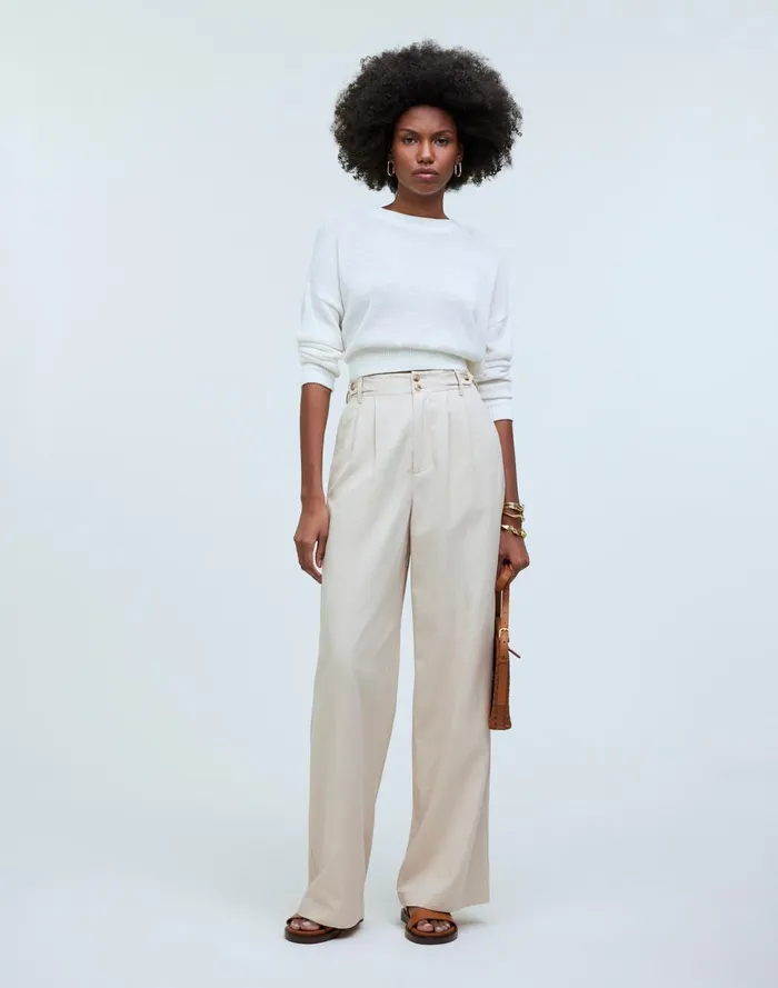 Women Pants Madewell The Harlow WideLeg Pant Harvest Moon