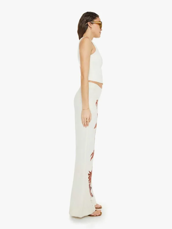 Women Pants Mother Denim Charlie Pant Waterlily Bloom