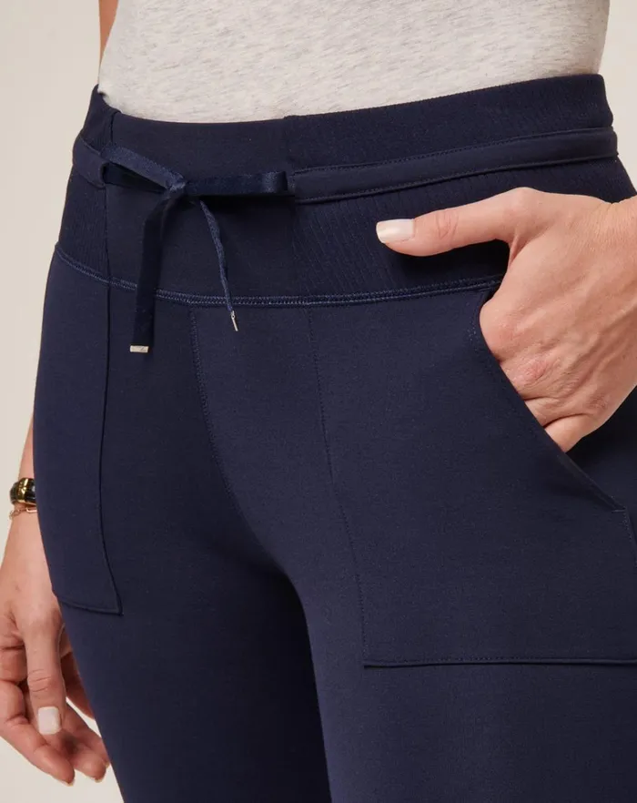 Women Pants TravisMathew FRIDAY PONTE POCKET LEGGING Navy