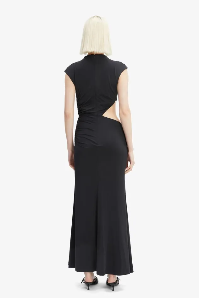 Women Party Dresses Bardot Emery Cut Out Maxi Dress In Black Black Women Party Dresses Bardot Emery Cut Out Maxi Dress In Black Black