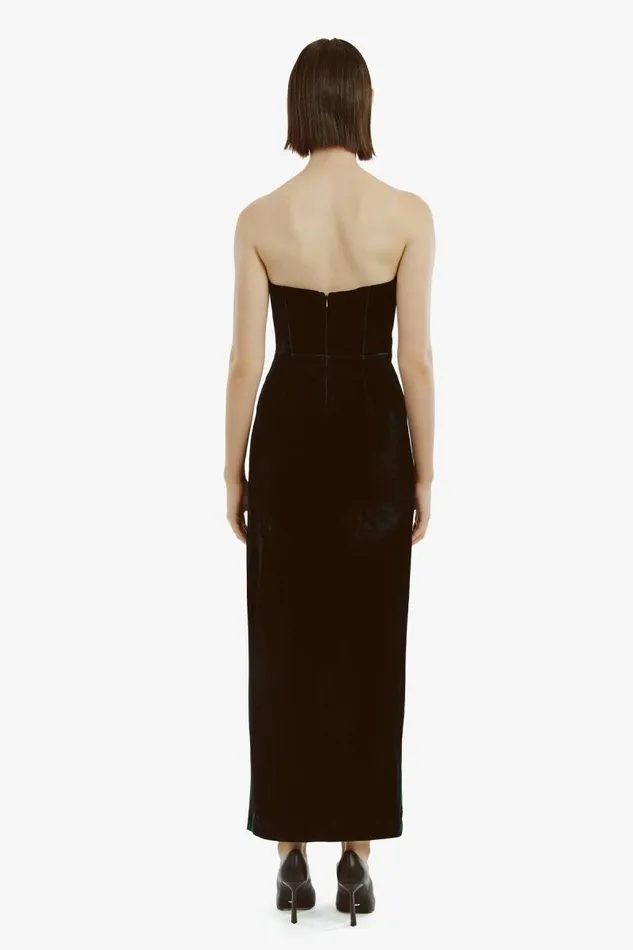 Women Party Dresses Bardot Everlasting Velour Midi Dress In Emerald Gr Emerald Gr Women Party Dresses Bardot Everlasting Velour Midi Dress In Emerald Gr Emerald Gr