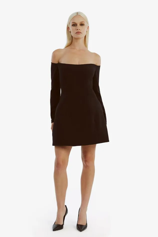 Women Party Dresses Bardot Nadene Hourglass Mini Dress In Black Black Women Party Dresses Bardot Nadene Hourglass Mini Dress In Black Black