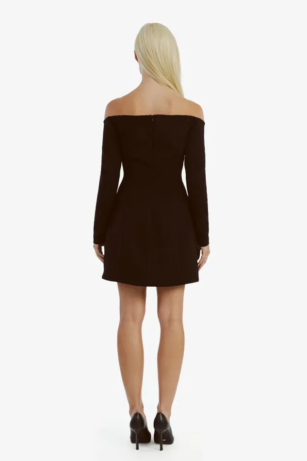 Women Party Dresses Bardot Nadene Hourglass Mini Dress In Black Black Women Party Dresses Bardot Nadene Hourglass Mini Dress In Black Black