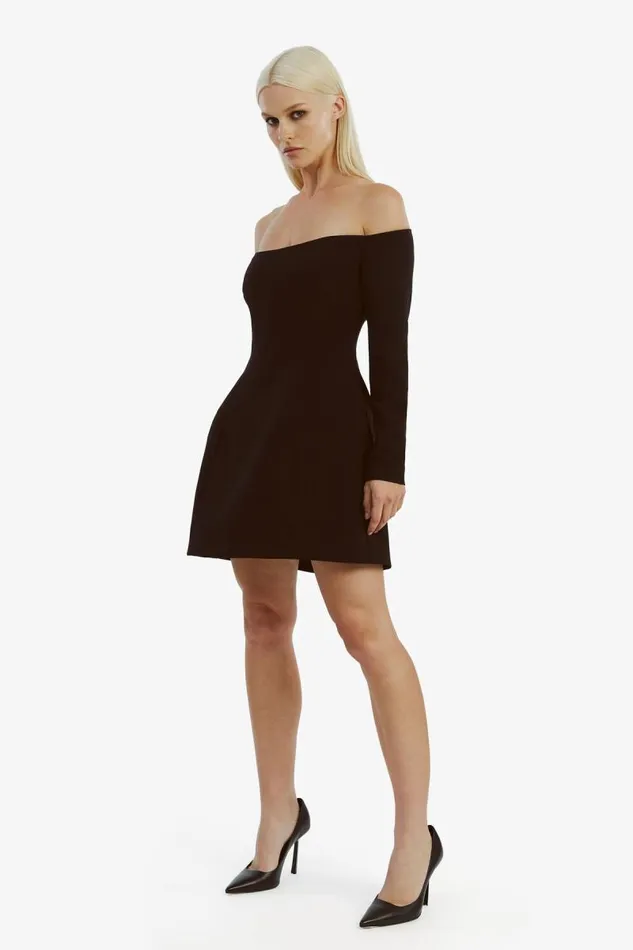 Women Party Dresses Bardot Nadene Hourglass Mini Dress In Black Black Women Party Dresses Bardot Nadene Hourglass Mini Dress In Black Black