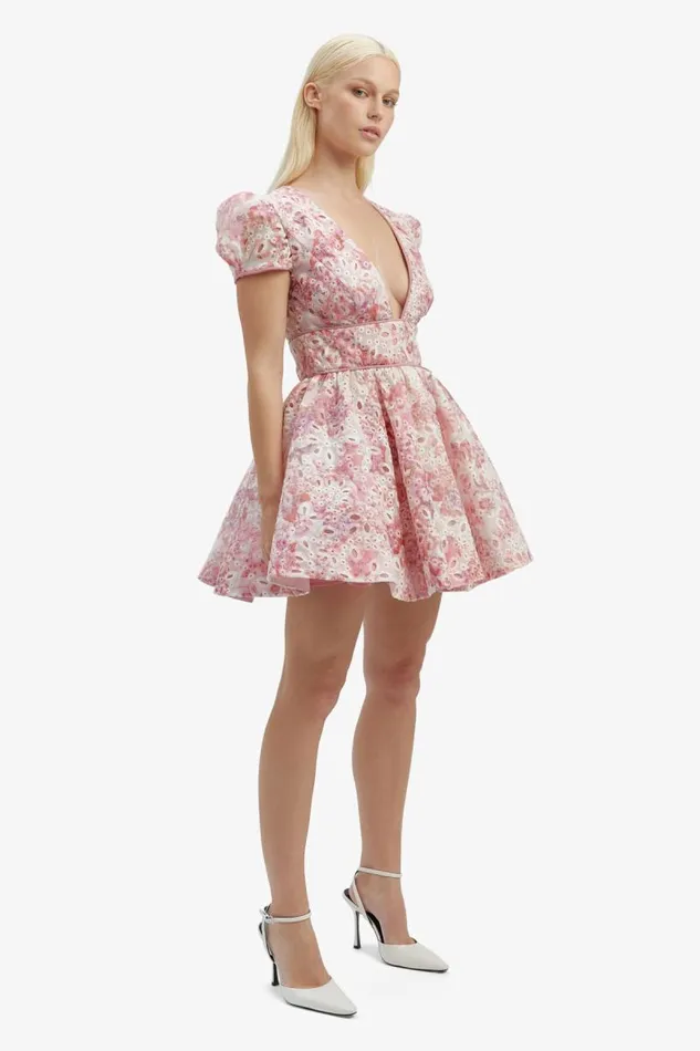 Women Party Dresses Bardot Tamarin Broderie Mini Dress In Pink Floral Pink Floral Women Party Dresses Bardot Tamarin Broderie Mini Dress In Pink Floral Pink Floral