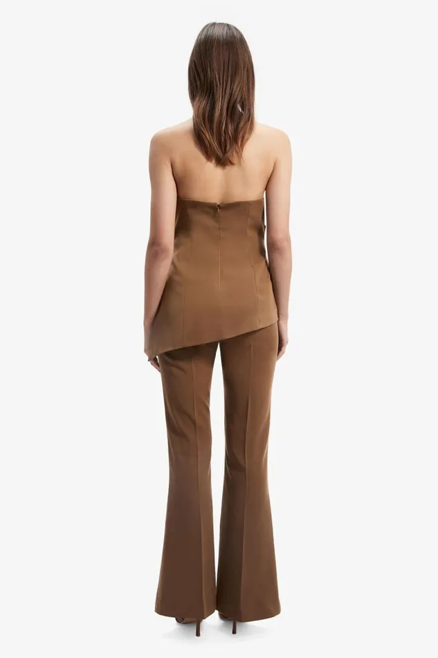 Women Party Tops Bardot Cosmos Strapless Top In Chocolate Chocolate Women Party Tops Bardot Cosmos Strapless Top In Chocolate Chocolate