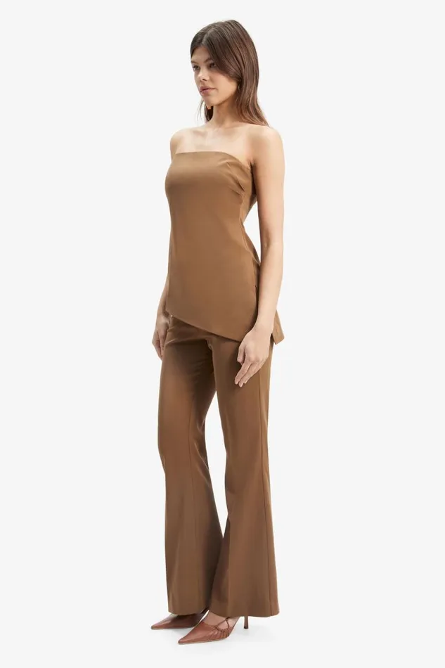 Women Party Tops Bardot Cosmos Strapless Top In Chocolate Chocolate Women Party Tops Bardot Cosmos Strapless Top In Chocolate Chocolate