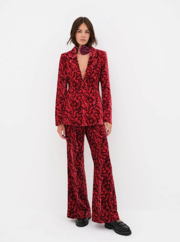 Women Penny Blazer Red For Love and Lemons Tops Women Penny Blazer Red For Love and Lemons Tops