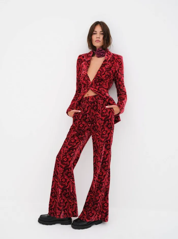 Women Penny Blazer Red For Love and Lemons Tops Women Penny Blazer Red For Love and Lemons Tops