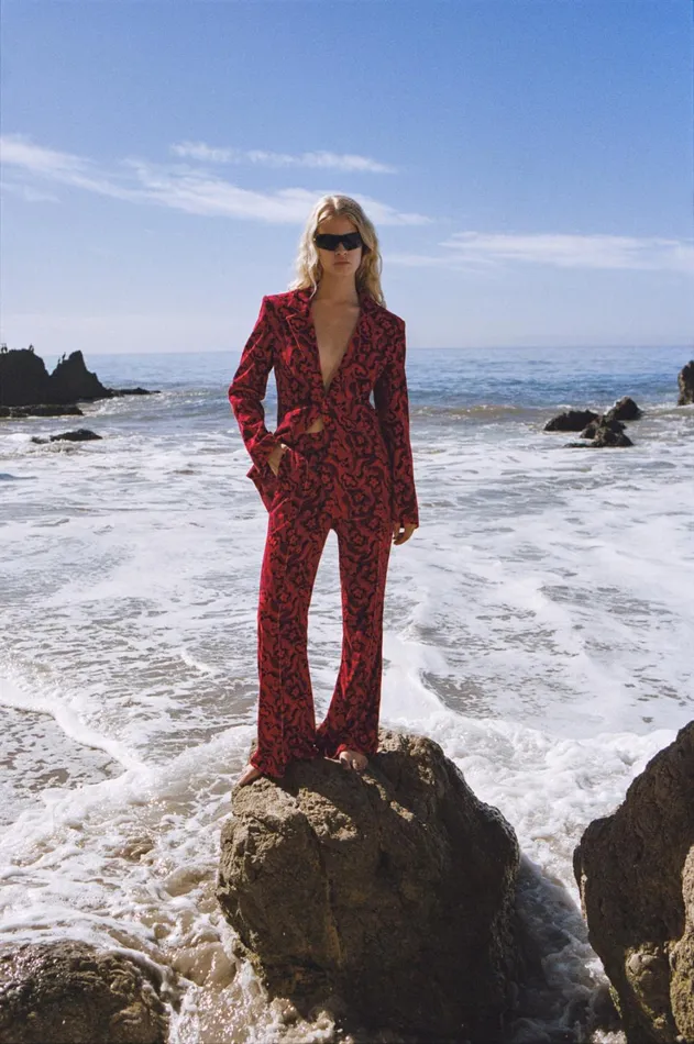 Women Penny Blazer Red For Love and Lemons Tops Women Penny Blazer Red For Love and Lemons Tops