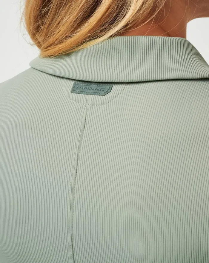 Women Polos TravisMathew TROPICAL OUTLOOK MOVEKNIT RIB POLO Shadow