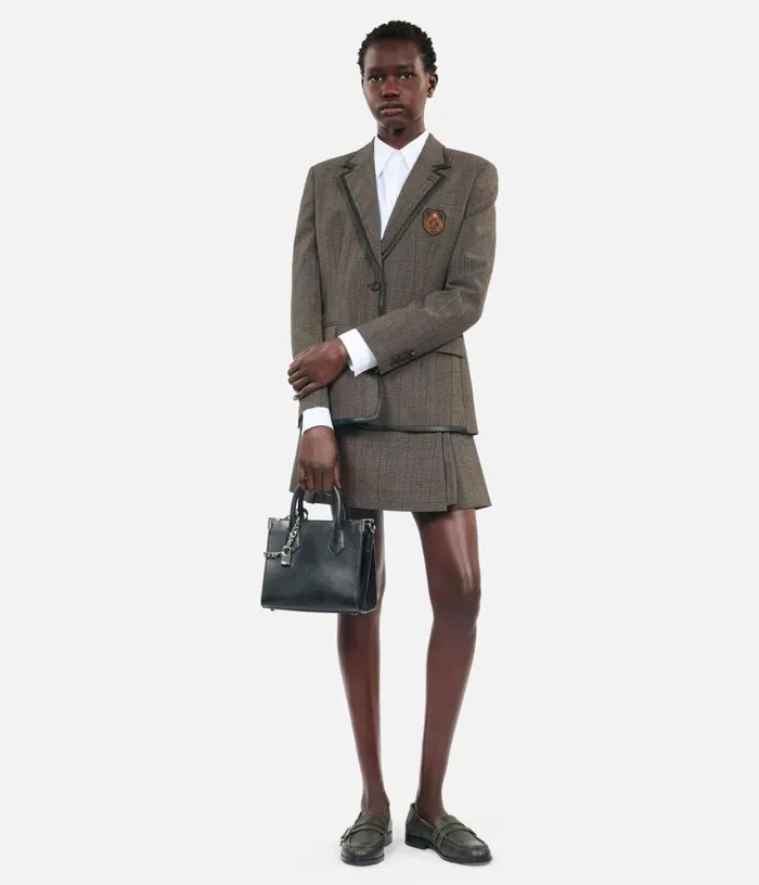 Women Prince Of Wales Brown Jacket THE KOOPLES Blazers and Suits
