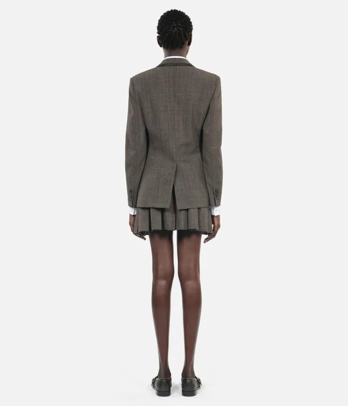 Women Prince Of Wales Brown Jacket THE KOOPLES Blazers and Suits