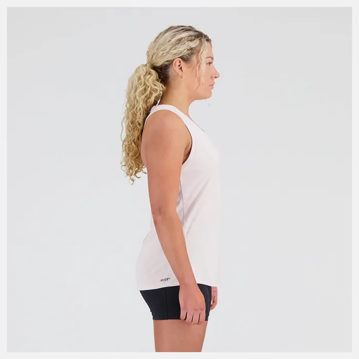 Women Q Speed Jacquard Tank Stone Pink New Balance Shirts Women Q Speed Jacquard Tank Stone Pink New Balance Shirts