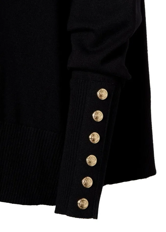 Women Queensbury Cape Knit Black Holland Cooper Knitwear