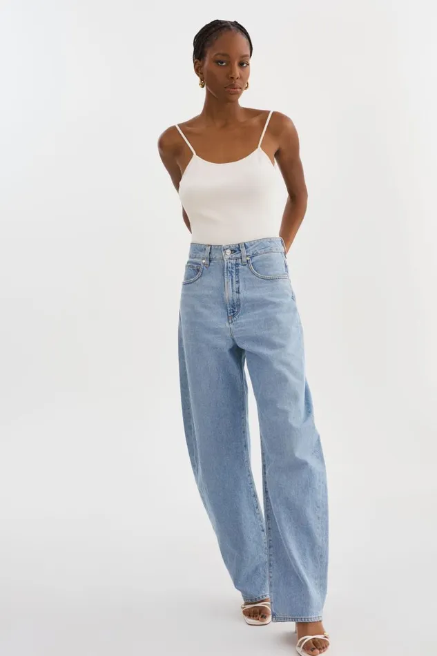 Women RENATA Knit Bodysuit Off White LAMARQUE Tops Women RENATA Knit Bodysuit Off White LAMARQUE Tops