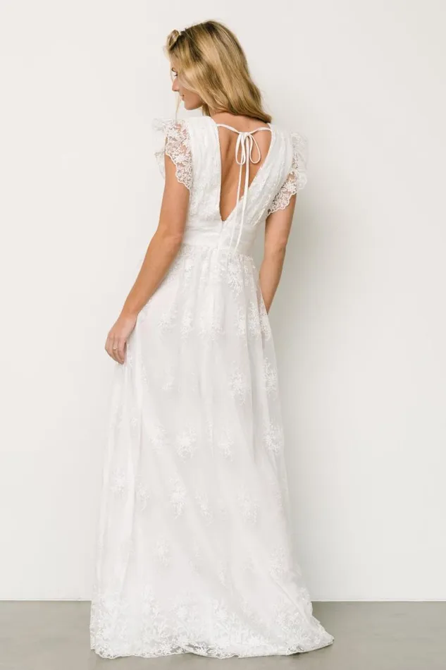 Women Rhea Tulle Maxi Dress Off White Baltic Born Tulle Styles