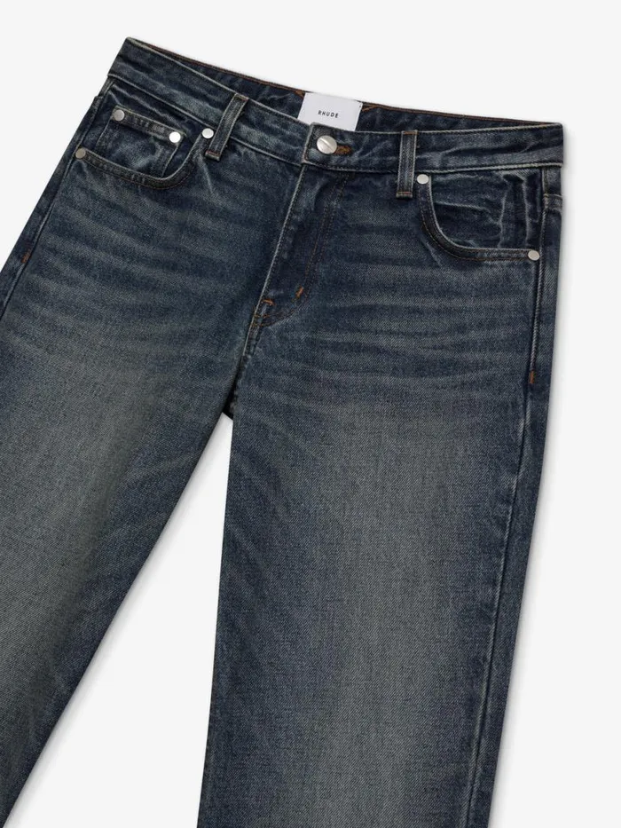 Women Rhude Bottoms LOWWAIST FLARE DENIM Dark Indigo