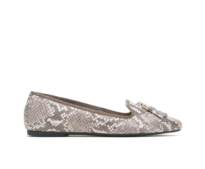 Women Sadie Tassel SlipOn Natural Snake Leather Flats and SlipOns Hush Puppies