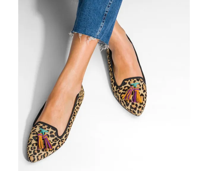 Women Sadie Tassel SlipOn Natural Snake Leather Flats and SlipOns Hush Puppies Women Sadie Tassel SlipOn Natural Snake Leather Flats and SlipOns Hush Puppies