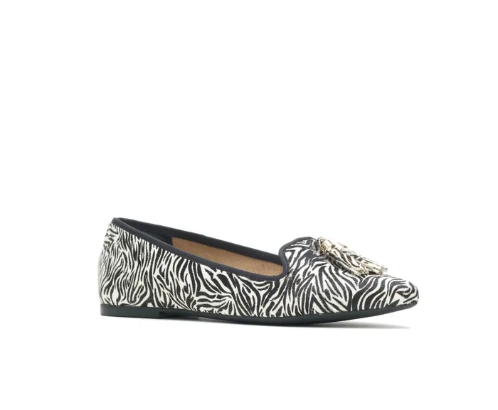 Women Sadie Tassel SlipOn Zebra Calf Hair Flats and SlipOns Hush Puppies Women Sadie Tassel SlipOn Zebra Calf Hair Flats and SlipOns Hush Puppies
