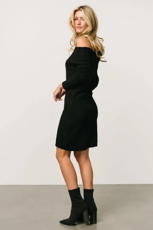 Women Saga Mini Sweater Dress Black Baltic Born Short Dresses Women Saga Mini Sweater Dress Black Baltic Born Short Dresses