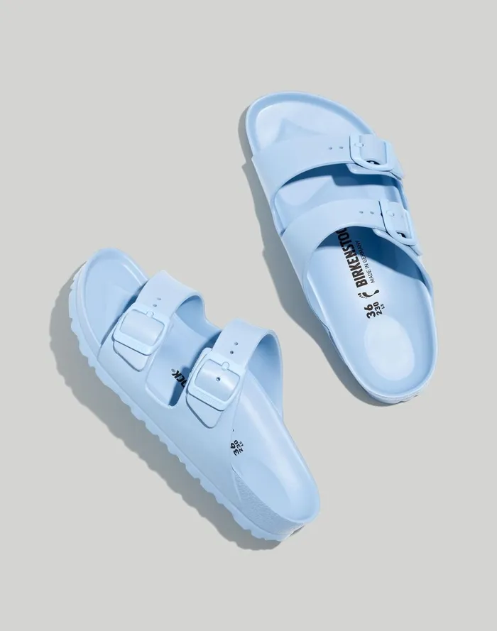 Women Sandals Madewell Birkenstock Arizona EVA Sandals Dusty Blue