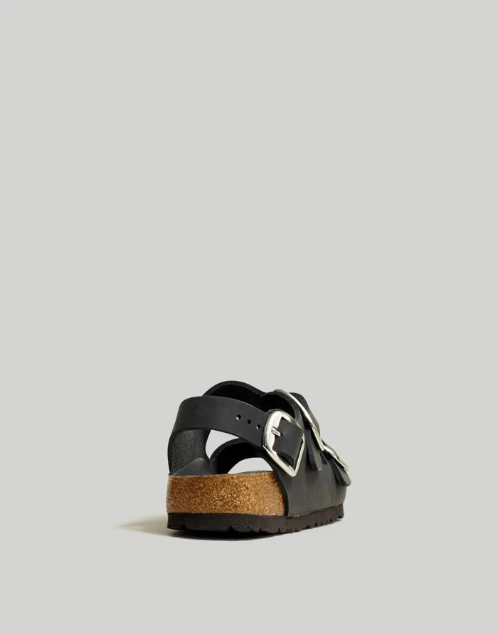 Women Sandals Madewell Birkenstock Big Buckle Milano Sandals Black