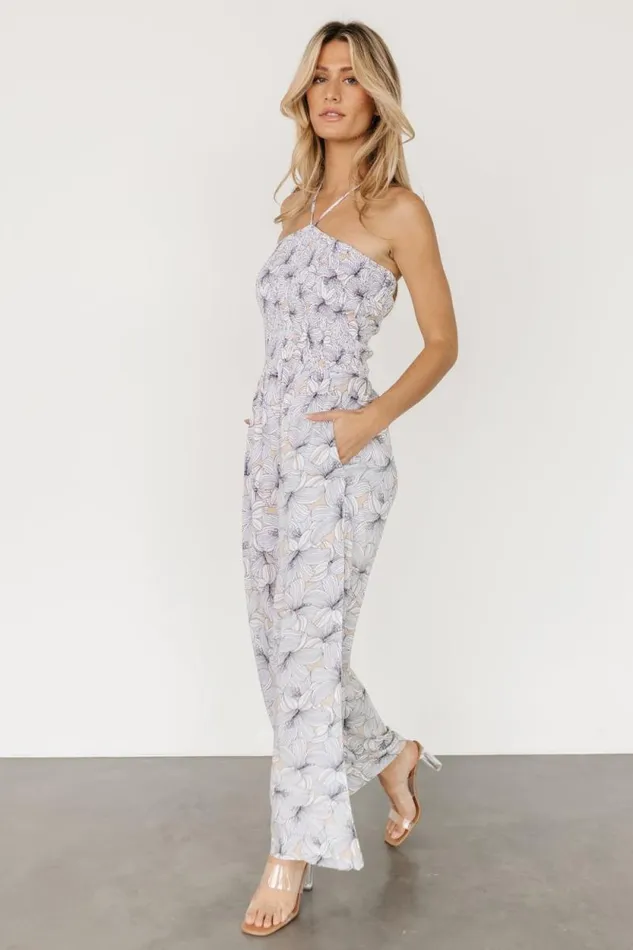 Women Santa Ana Halter Jumpsuit Taupe White Baltic Born Jumpsuits and Rompers Women Santa Ana Halter Jumpsuit Taupe White Baltic Born Jumpsuits and Rompers