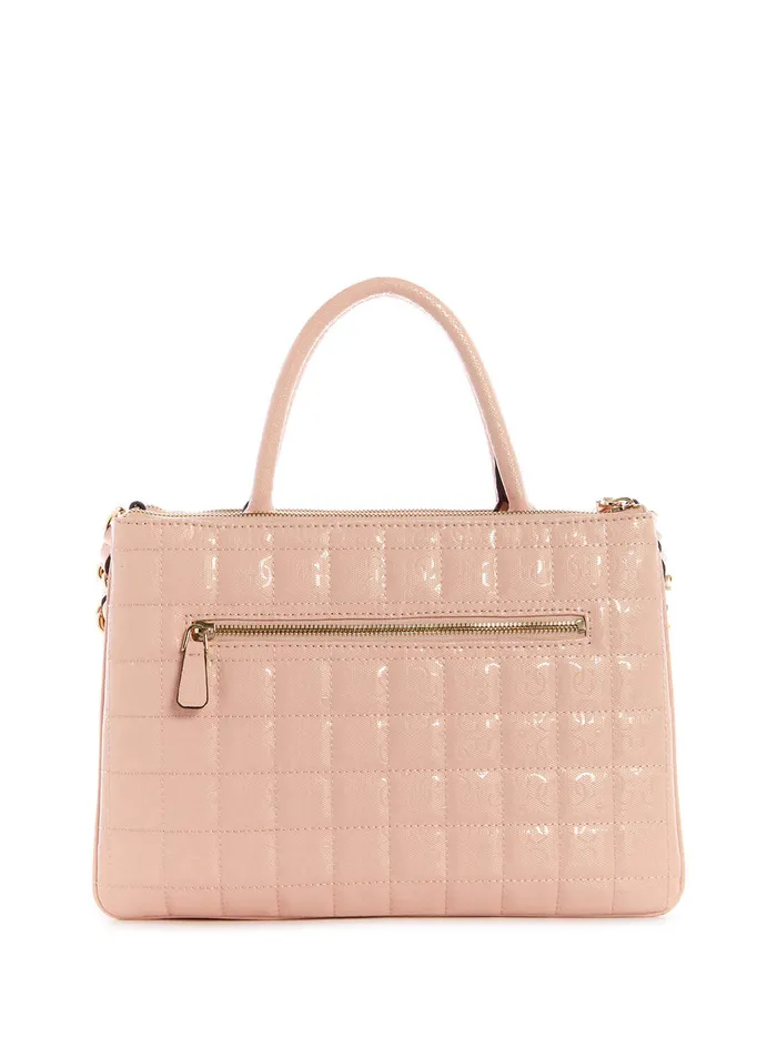 Women Satchel GUESS Pink Quilted Kobo Status Satchel Women Satchel GUESS Pink Quilted Kobo Status Satchel