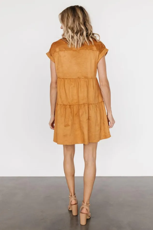 Women Shayla Button Down Short Dress Camel Baltic Born Short Dresses