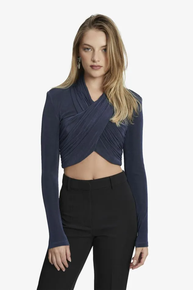 Women Shirts and Blouses Bardot Aliyah Top In Navy Navy
