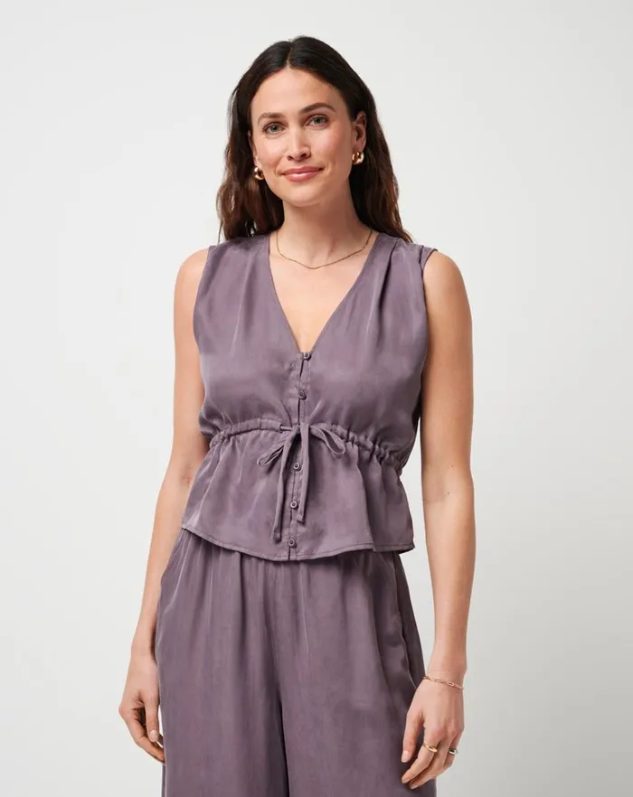 Women Shirts and Tops TravisMathew FINE WINE TANK Moonscape
