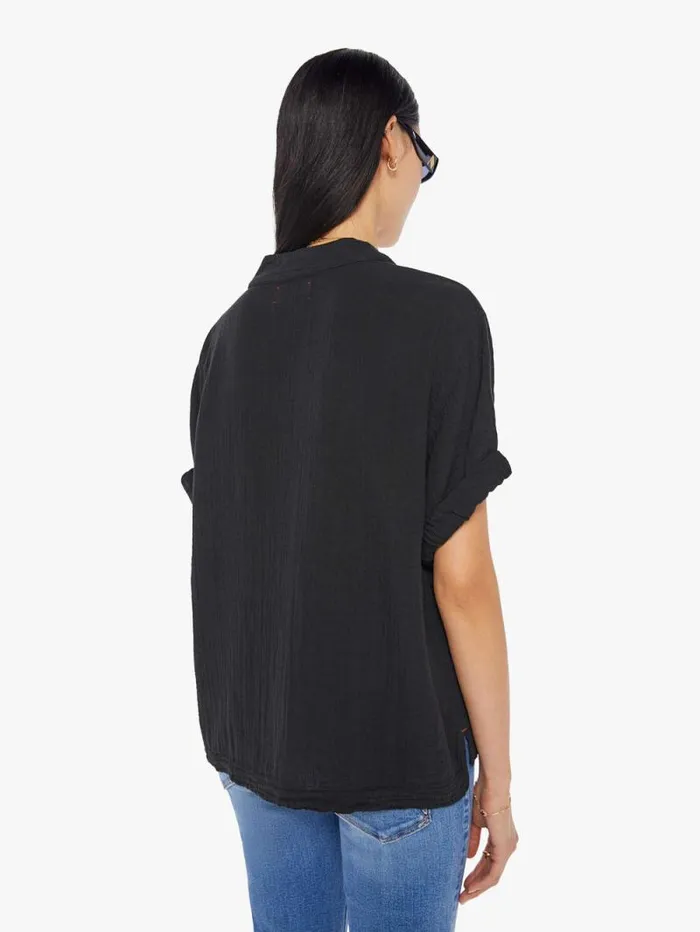 Women Shirts Mother Denim Avery Top Black
