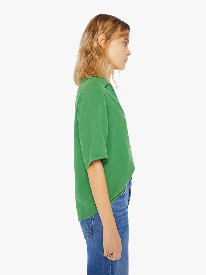 Women Shirts Mother Denim Ryder Top Pesto