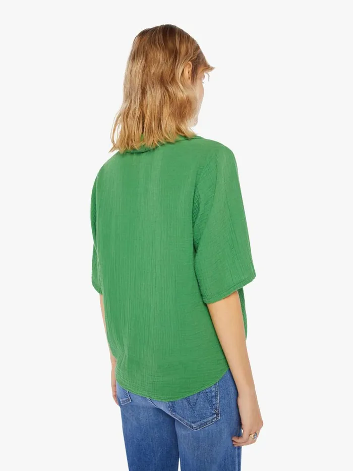 Women Shirts Mother Denim Ryder Top Pesto