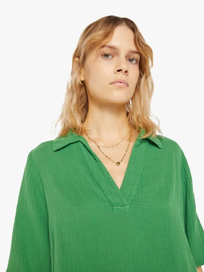 Women Shirts Mother Denim Ryder Top Pesto
